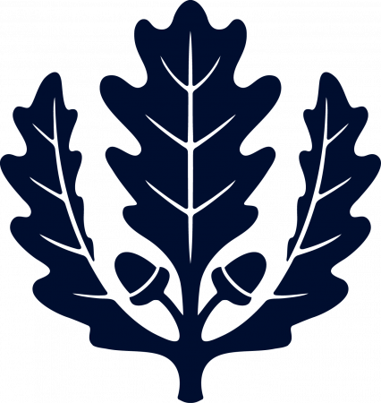 UConn logo, Oak Leaf (blue)