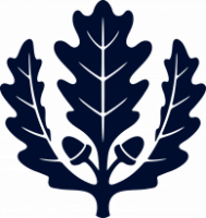 UConn logo, Oak Leaf (blue)