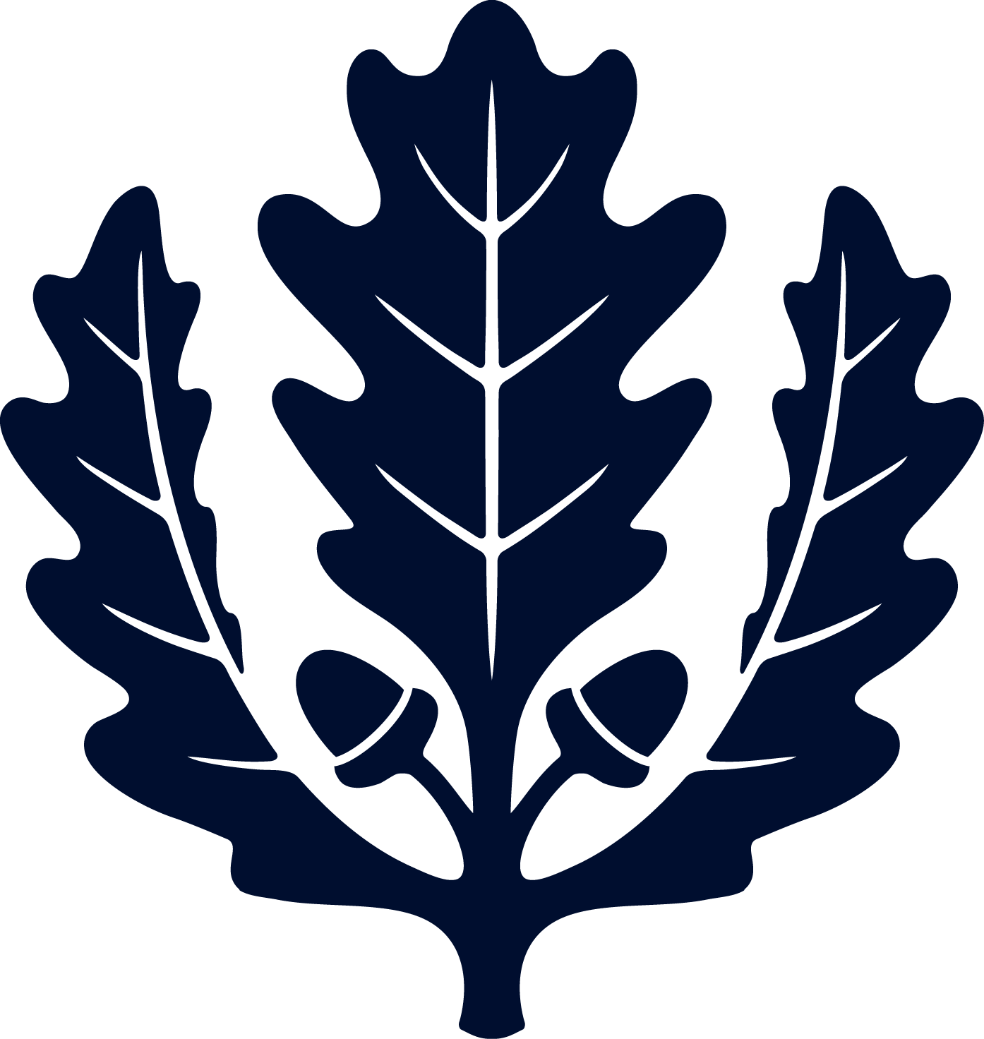 UConn logo, Oak Leaf (blue)